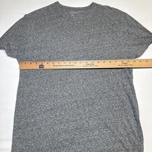 Depart West Mens Heather Gray Tee Shirt Crew Neck Short Sleeve Size XL Soft EUC - Picture 5 of 11